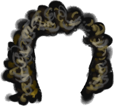 short brown curly wig